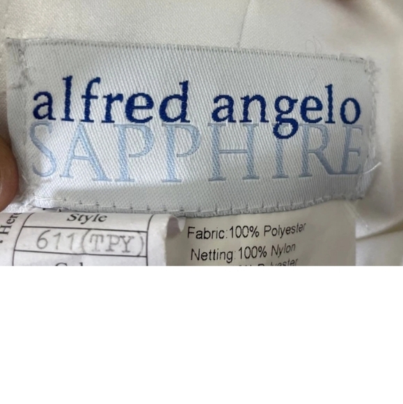 BNWT ALFRED ANGELO SAPPHIRE HALTER EMBROIDERED A LINE DRESS SIZE 10 - Picture 7 of 16